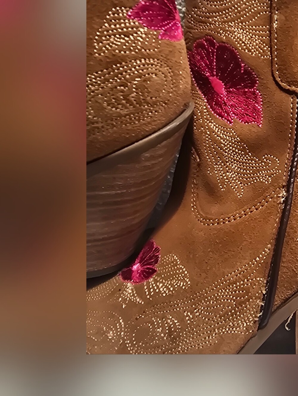 NWOT! Dingo, Women's Tootsie Suede Embroidered Western Booties, Size 8 - Picture 6 of 10